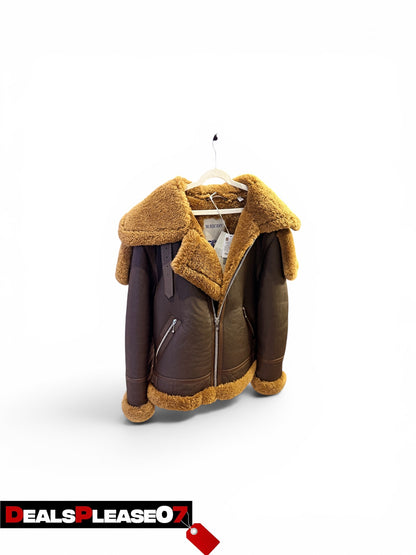 BURBERRY SHEARLING AVIATOR JACKET