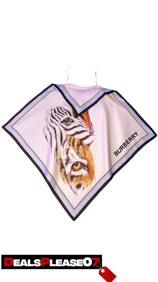 BURBERRY LADIES ANIMAILIA PRINT SILK SCARF DRESS