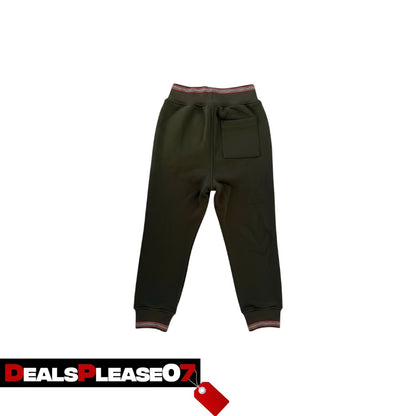 BURBERRY LESTER LOGO EMBROIDERED COTTON JOGGING BOTTOMS KIDS