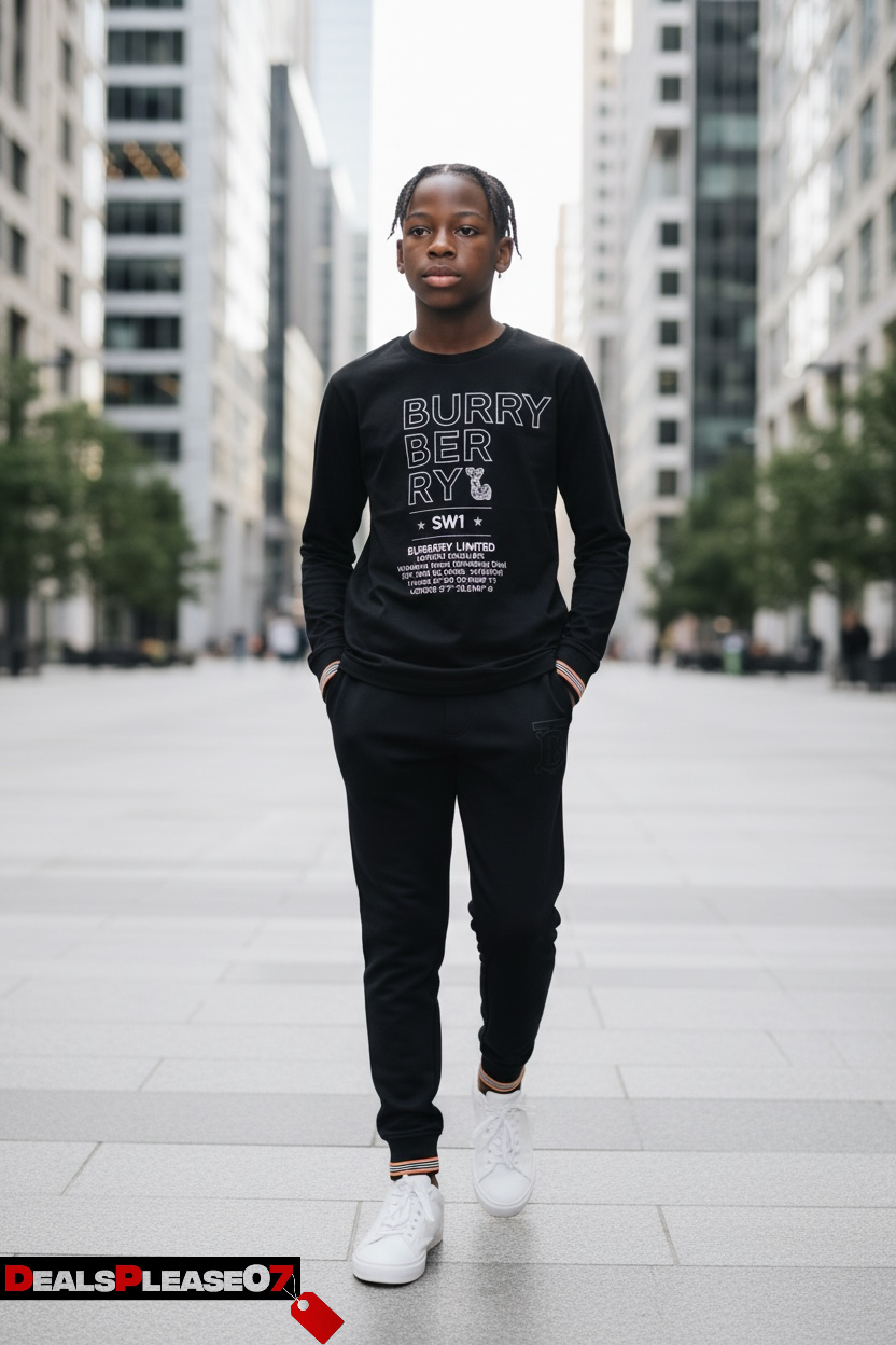 BURBERRY LONG SLEEVE KIDS T SHIRT